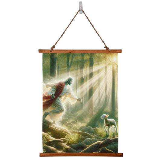 He Left the 99 to Rescue Me | Vertical Wall Tapestry