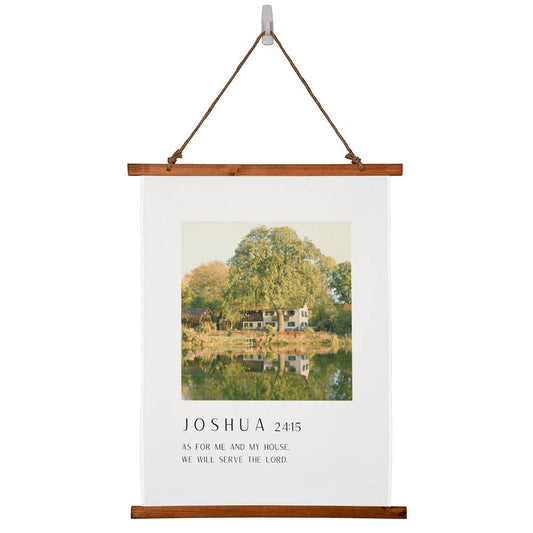As For Me And My House | Vertical Wall Tapestry