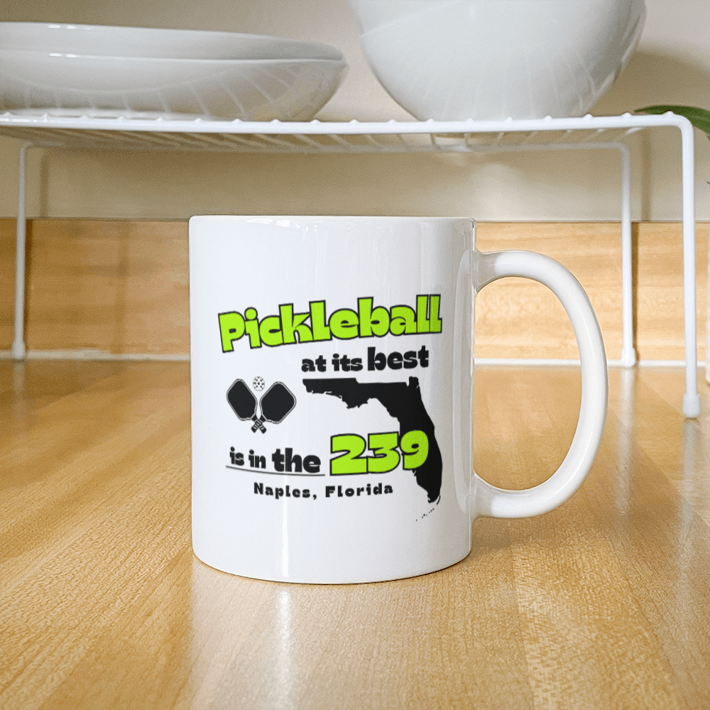 Customizable Pickleball Coffee Mug - Unique Gift for Pickleball Players - Personalized Sports Mug for Pickleball Enthusiasts