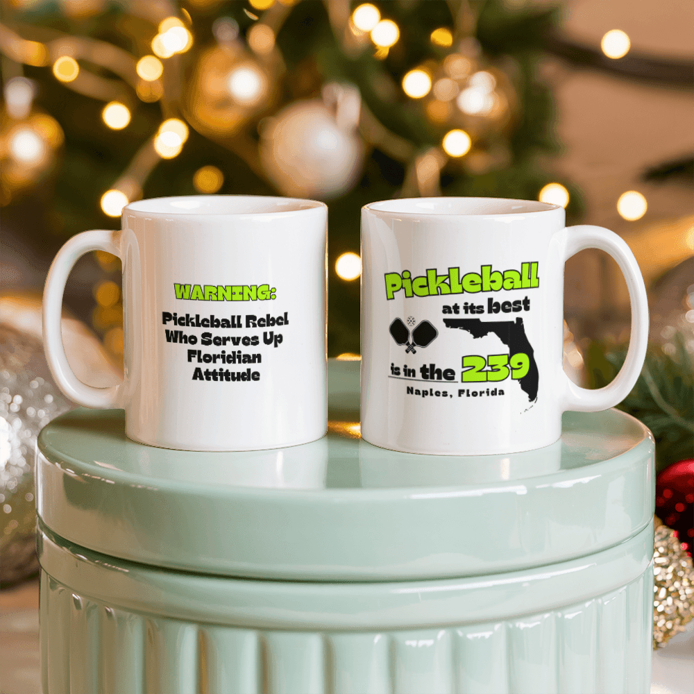 Customizable Pickleball Coffee Mug - Unique Gift for Pickleball Players - Personalized Sports Mug for Pickleball Enthusiasts