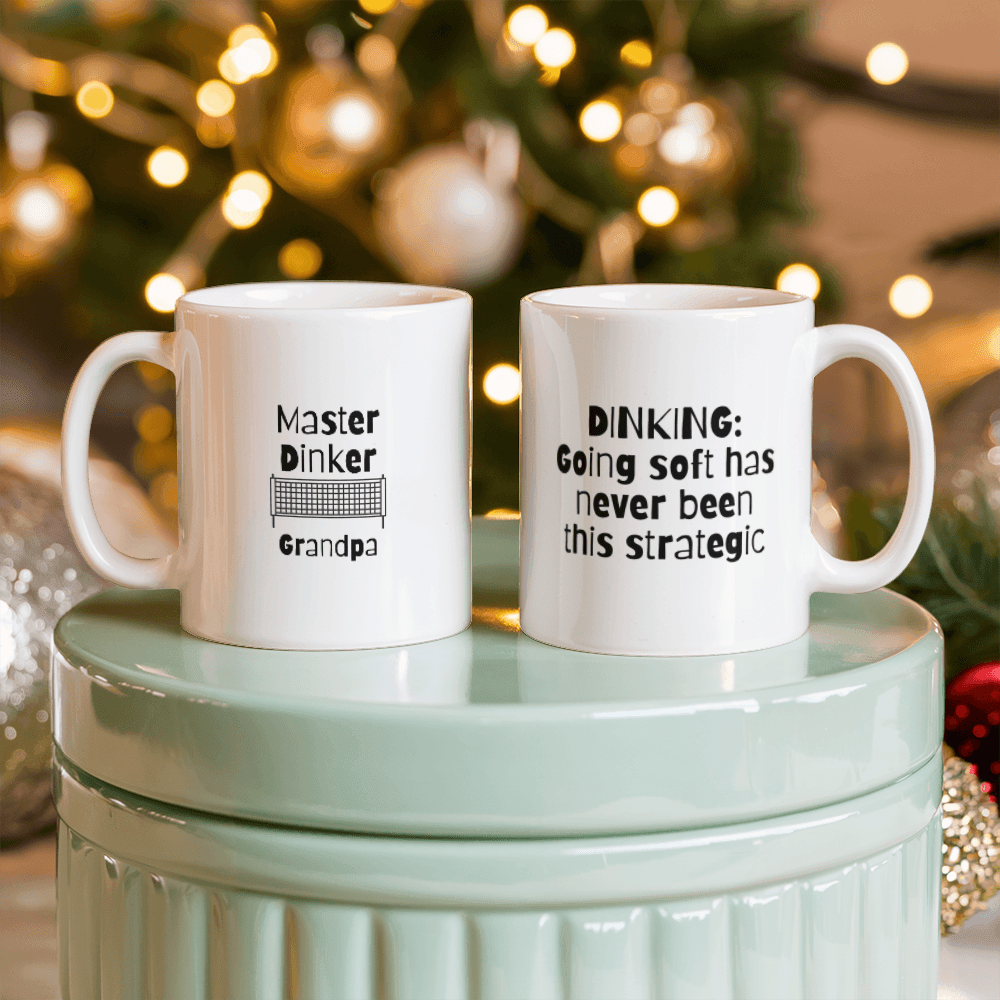 Personalized Custom Pickleball Mug - Master Dinker Gift for Pickleball Lovers, Funny Dinking Mug, Pickleball Christmas Gift Idea