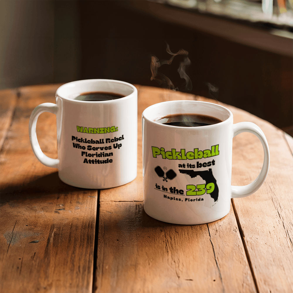 Customizable Pickleball Coffee Mug - Unique Gift for Pickleball Players - Personalized Sports Mug for Pickleball Enthusiasts