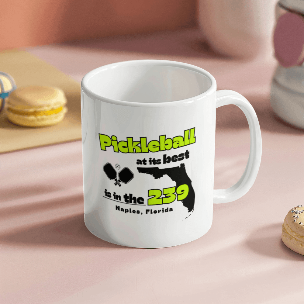 Customizable Pickleball Coffee Mug - Unique Gift for Pickleball Players - Personalized Sports Mug for Pickleball Enthusiasts