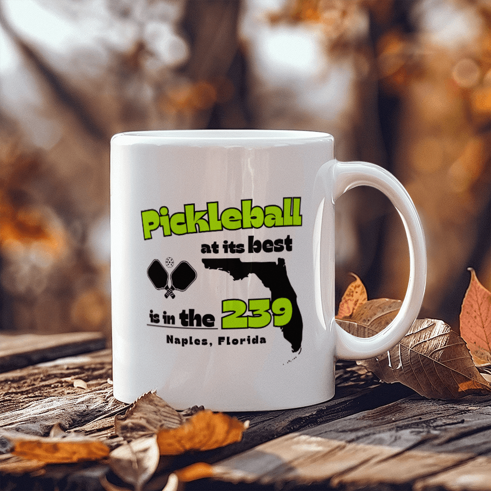 Customizable Pickleball Coffee Mug - Unique Gift for Pickleball Players - Personalized Sports Mug for Pickleball Enthusiasts