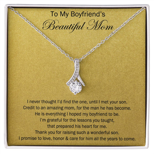 To My Boyfriend's Beautiful Mom Alluring Beauty Necklace