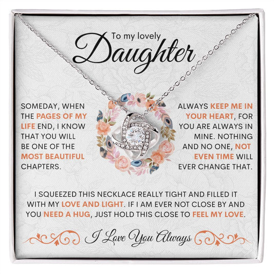 To my lovely Daughter | Love Knot Necklace