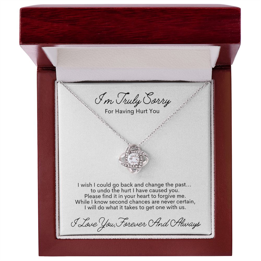 I'm Truly Sorry For Having Hurt You | Love Knot Necklace