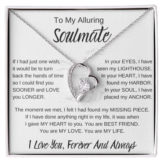 To My Alluring Soulmate - Lighthouse Harbor Anchor | Forever Love Necklace