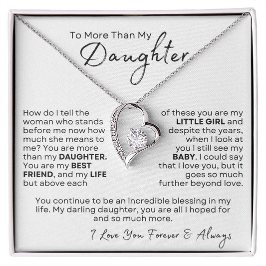 To More Than My Daughter | Forever Love Necklace