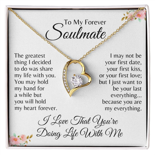 To My Forever Soulmate - Doing Life With Me | Forever Love Necklace
