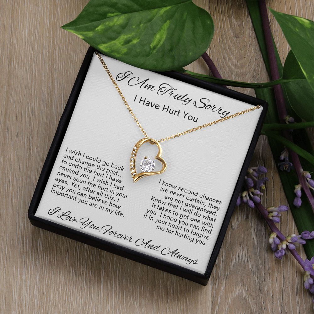 I Am Truly Sorry I Have Hurt You | Forever Love Necklace